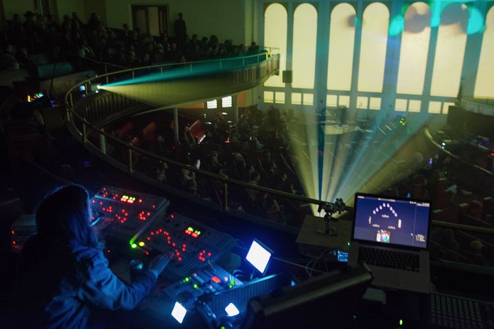 View of the performance from the balcony