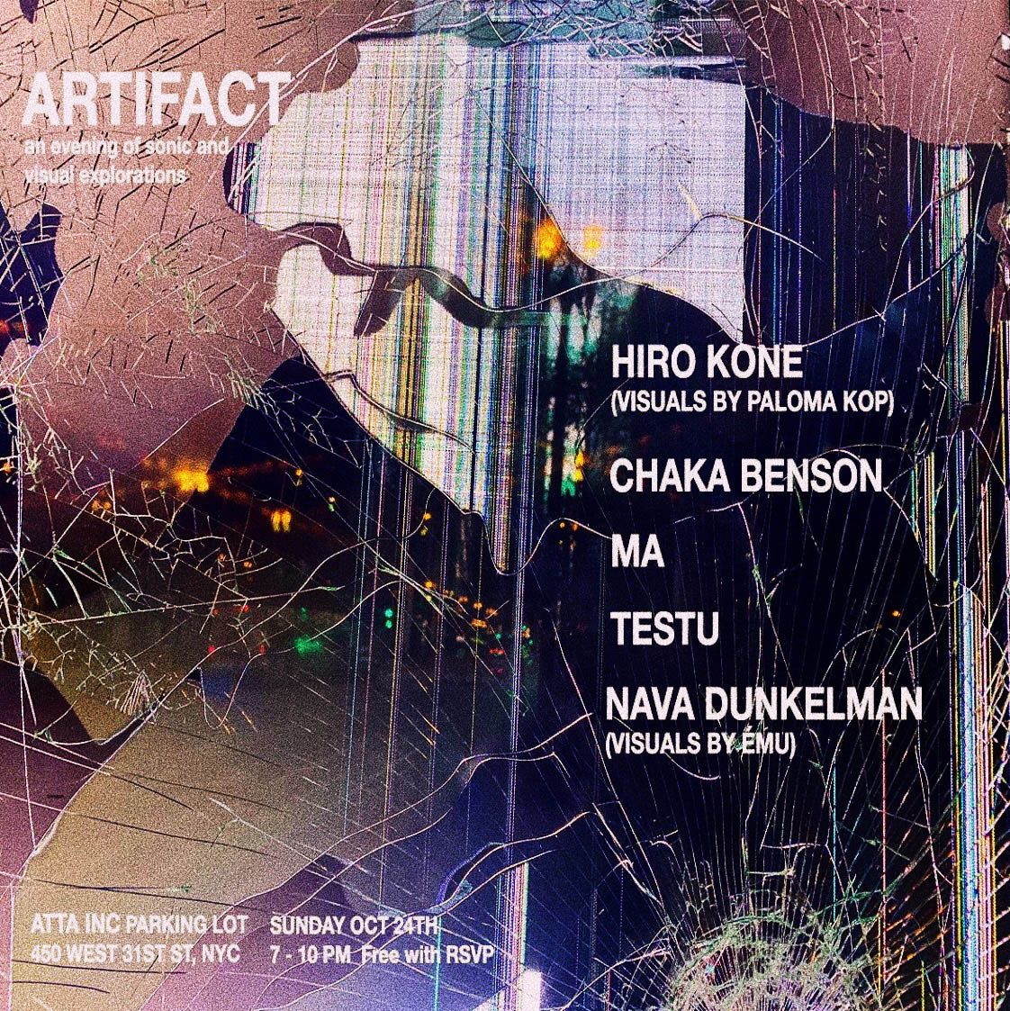 Flyer for ARTIFACT