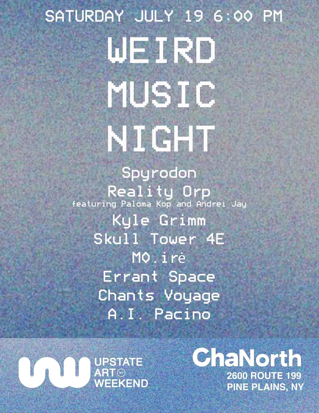 Weird Music Night flyer