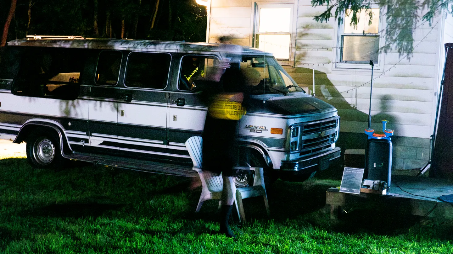 Weird Music Night's John O'Donnell as a ghost