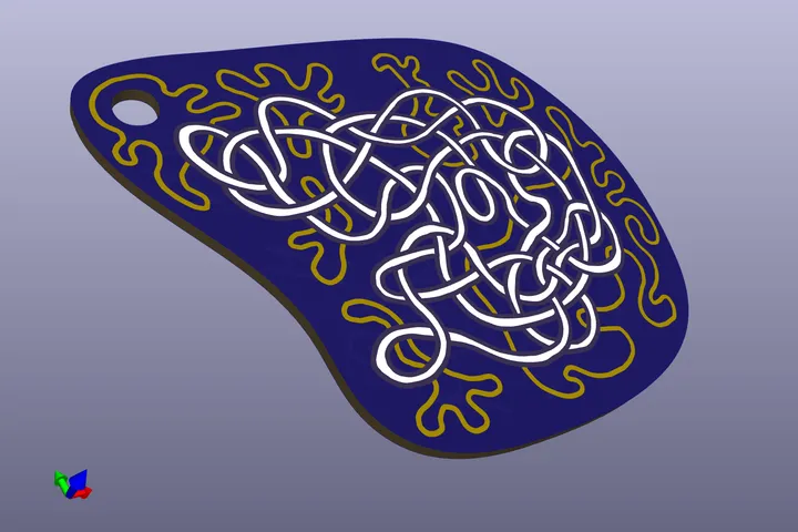 Discordian Knot PCB Object