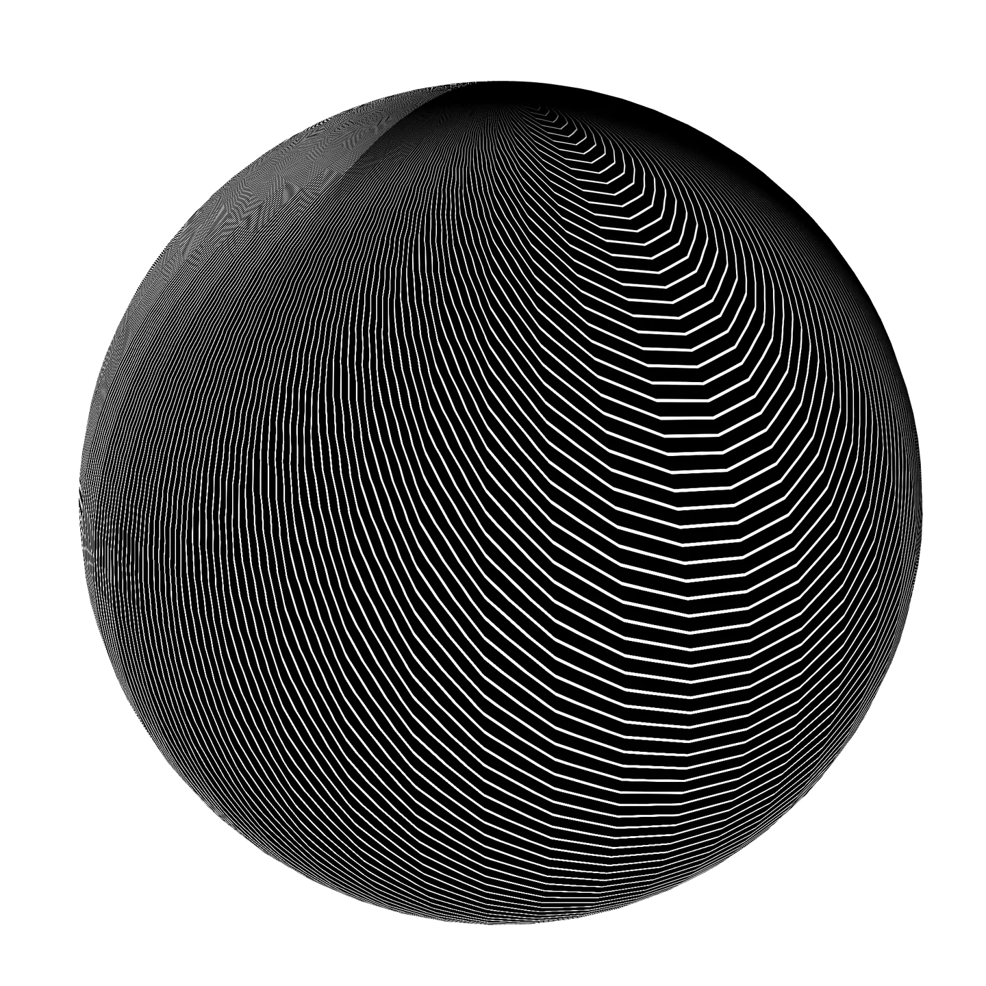 A weird stripey sphere