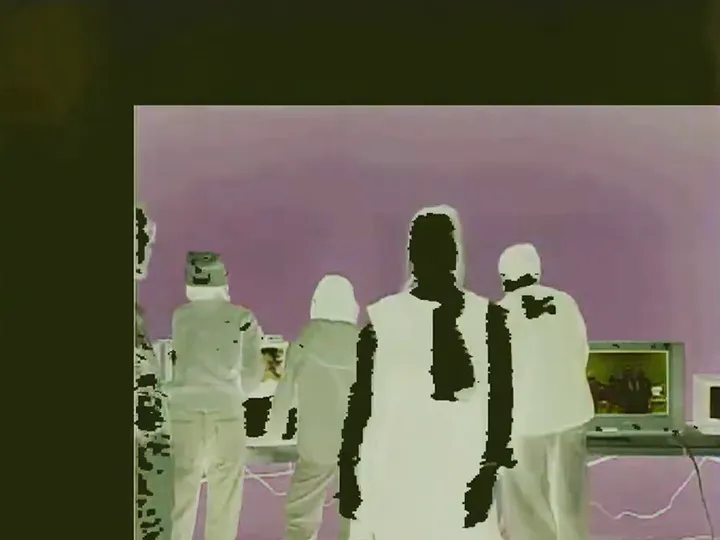 Mysterious figures in the negative