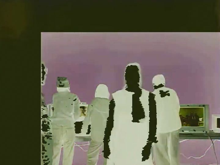 Mysterious figures in the negative