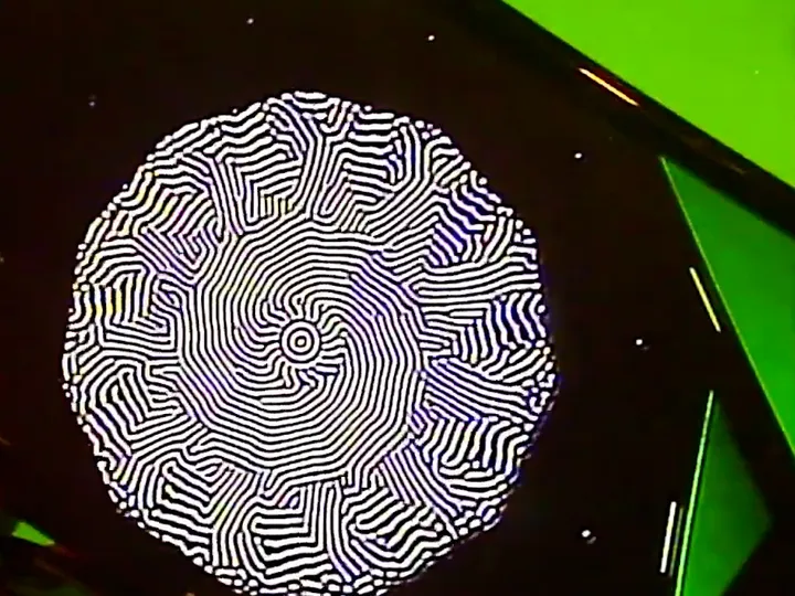 Camera feedback spiral