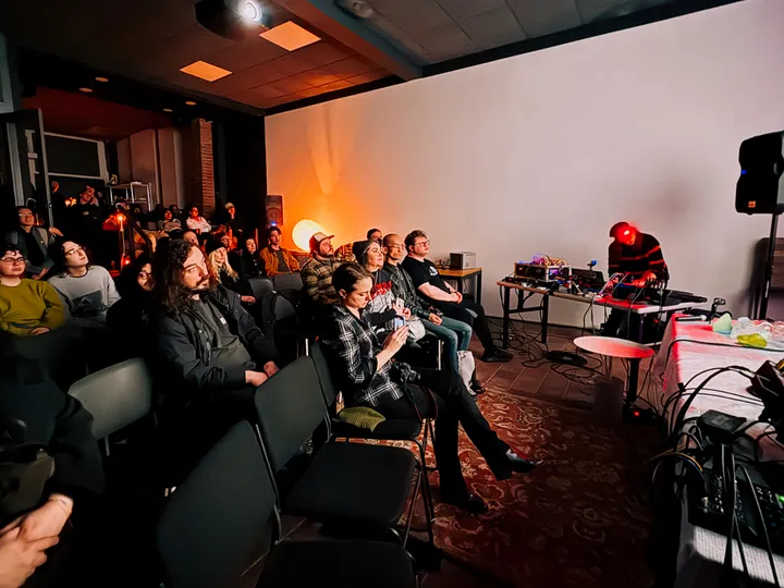 Audience during my set (photo by Mike Clemow)
